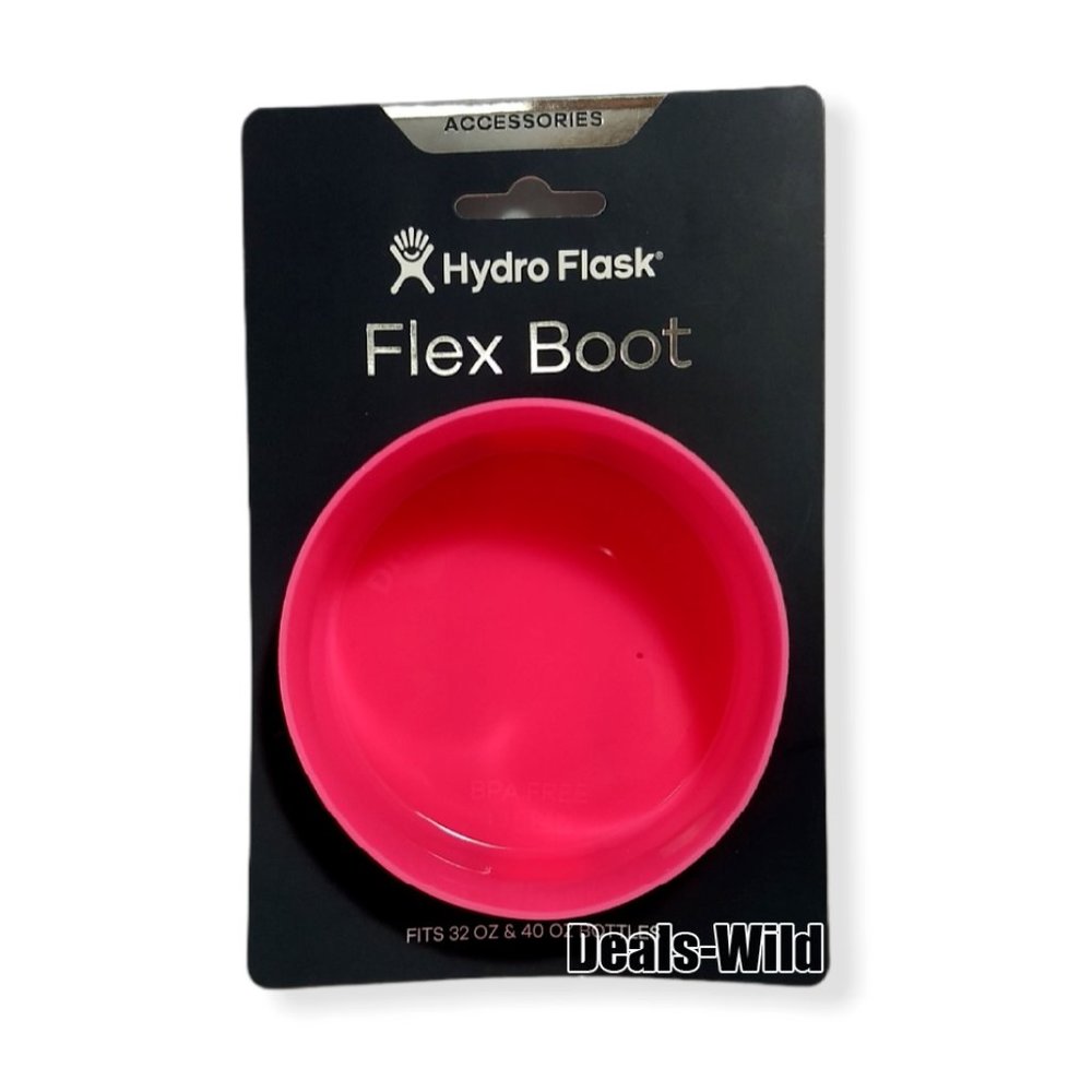 Authentic Hydro Flask Water Bottle Boot Sleeve Cover Silicone Flex 32oz or 40oz